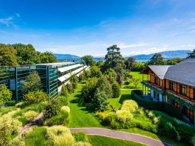 A view on the headquarters of Richemont in Bellvue, Geneva, Switzerland