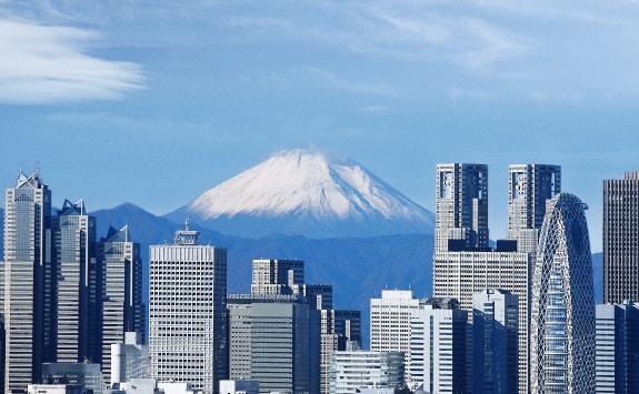 The view over Tokyo