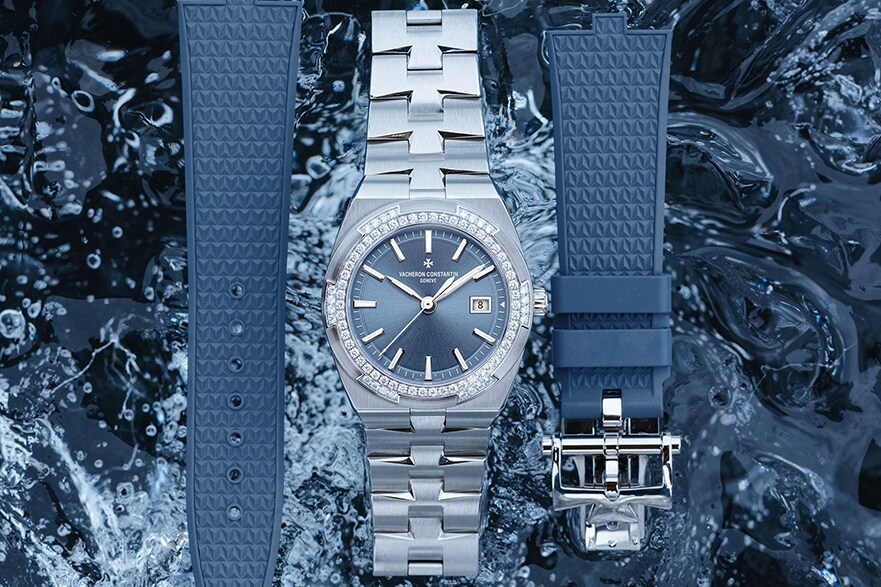 Image of a Vacheron Constantin watch with water in the background