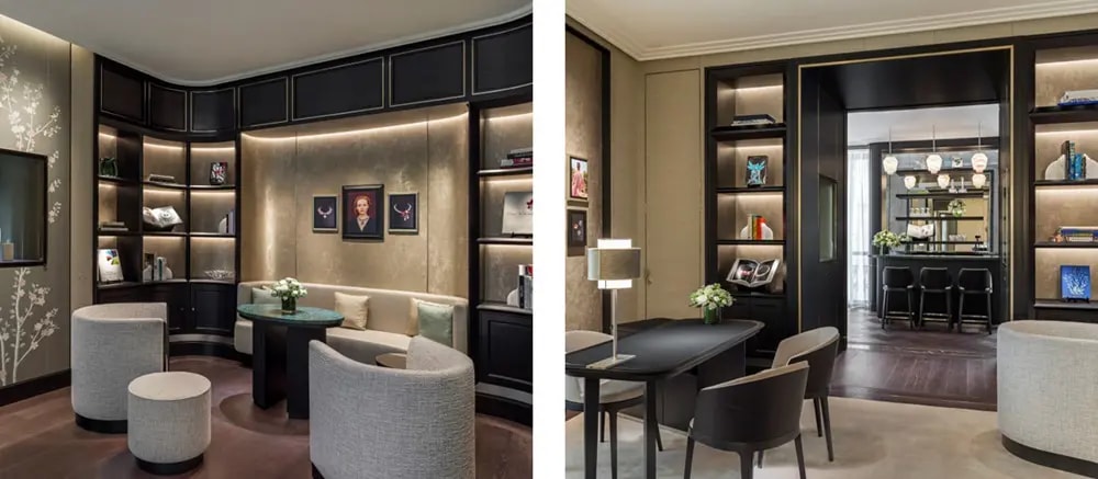 Inside Van Cleef & Arpels boutique in Florence