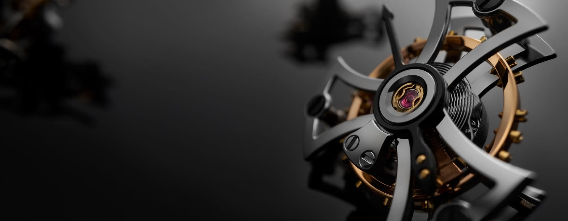 A close up of a watch mechanism