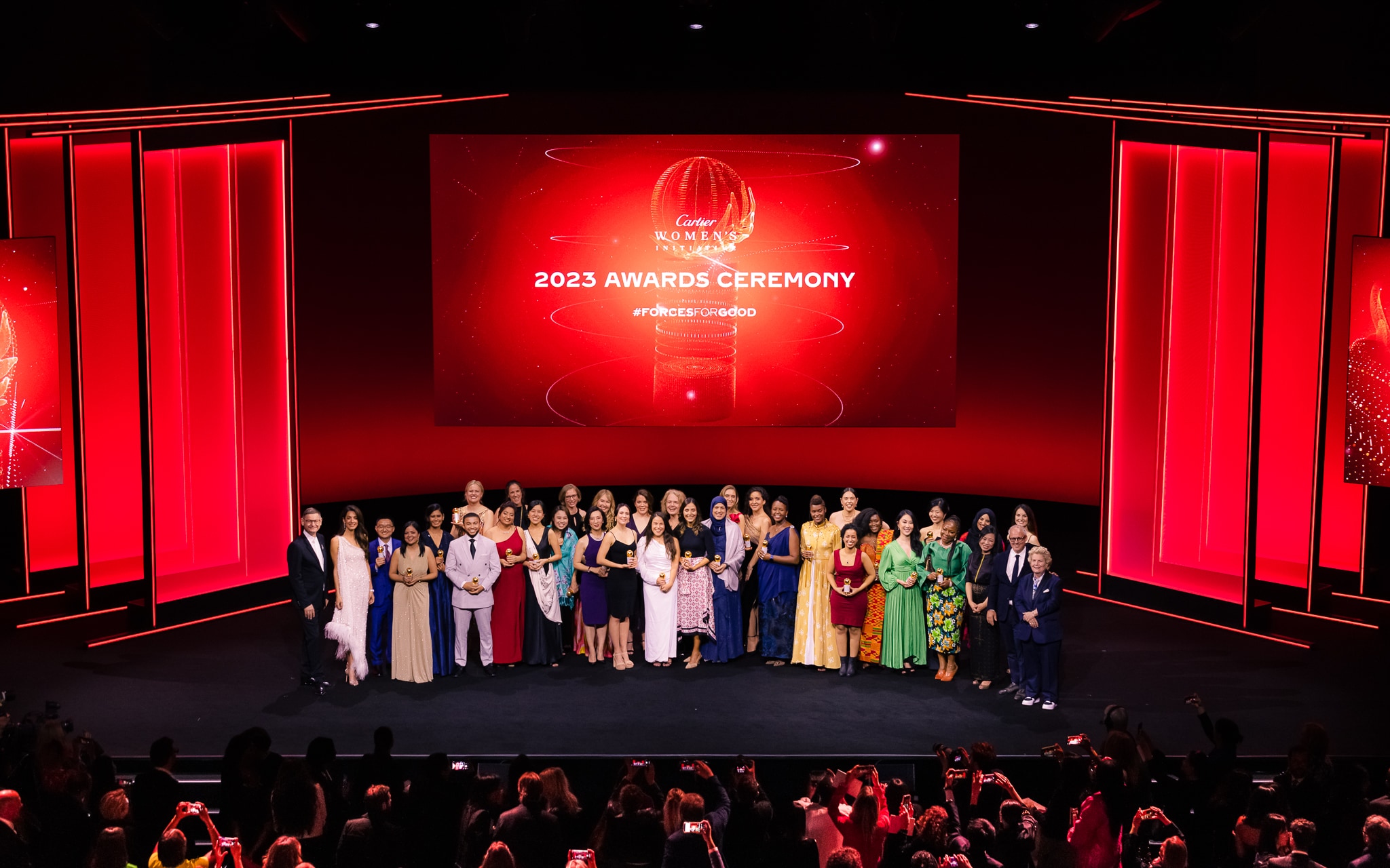 A group of people on stage