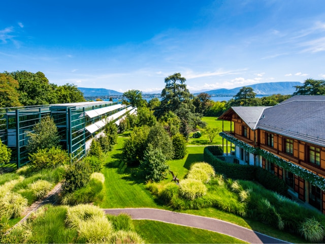 A view on the headquarters of Richemont in Bellevue, Geneva, Switzerlande