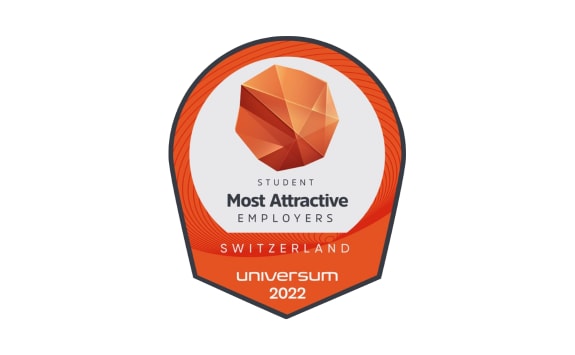 Student Most Attractive employers award for Switzerland by Universum 2022